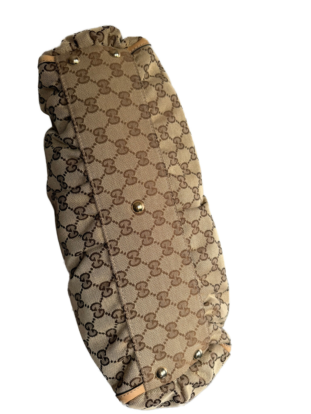 GUCCI GG Canvas Tote Bag Brown