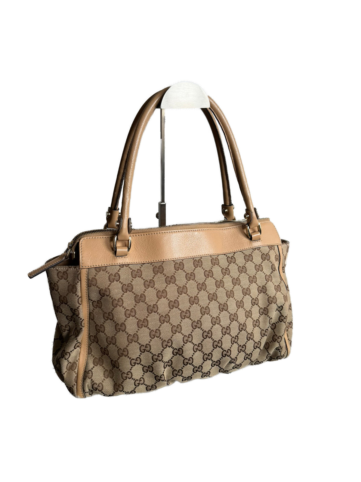 GUCCI GG Canvas Tote Bag Brown