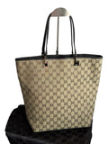 GUCCI GG Canvas Beige Tote Bag