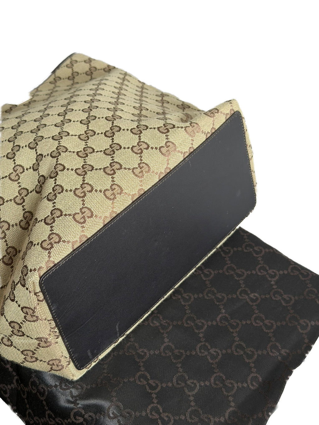 GUCCI GG Canvas Beige Tote Bag