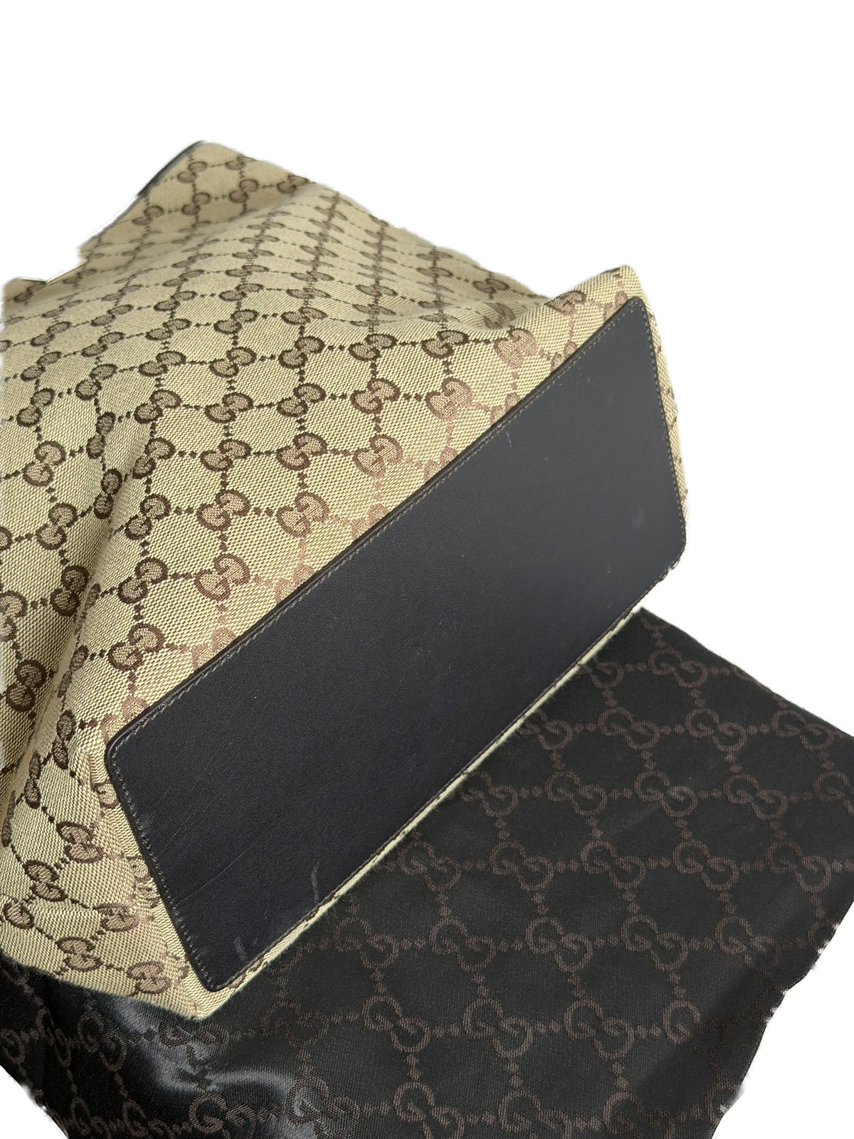 GUCCI GG Canvas Beige Tote Bag