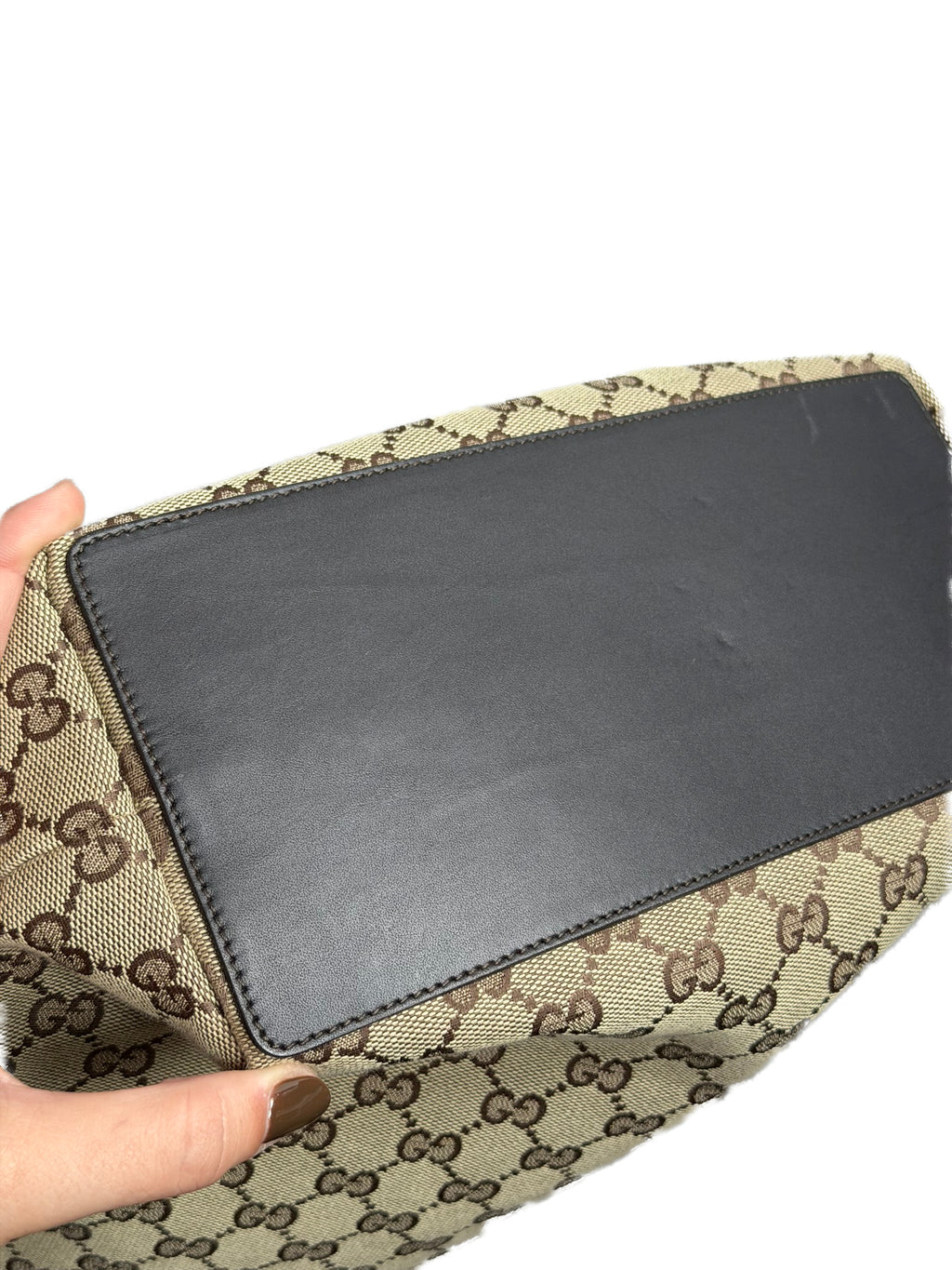 GUCCI GG Canvas Beige Tote Bag