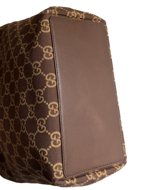 GUCCI GG Canvas Mini Tote Brown